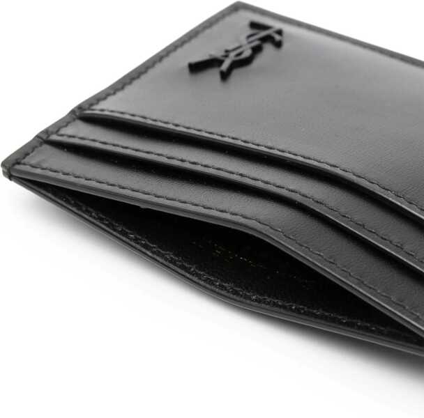 Portofele Saint Laurent Card Holder NERO Barbati (BM 9125792) 3