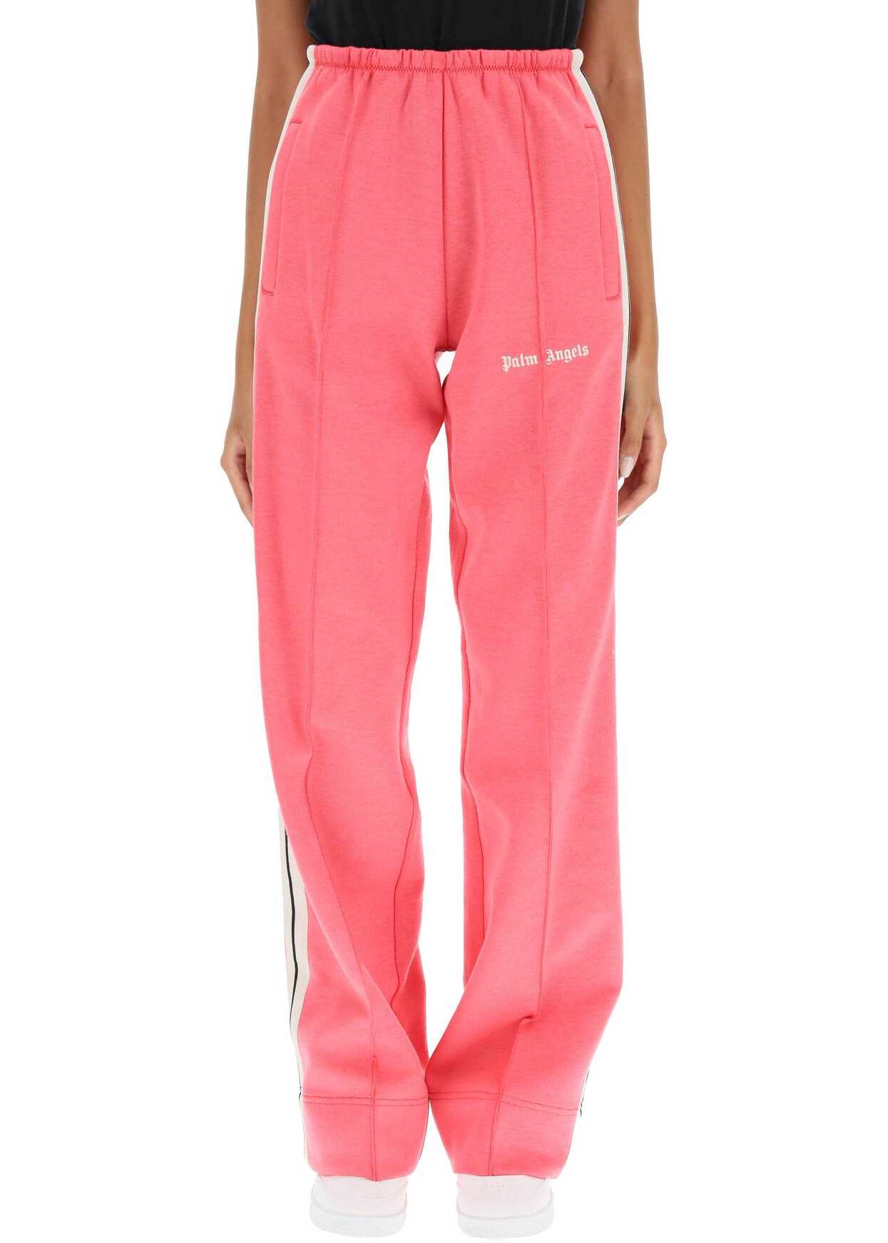 Palm Angels Loose Track Pants With Side Bands PINK BUTTER