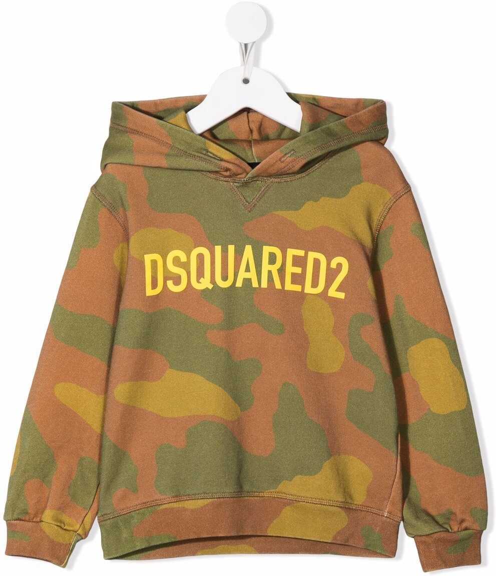 DSQUARED2 Boys Cotton Sweatshirt GREEN