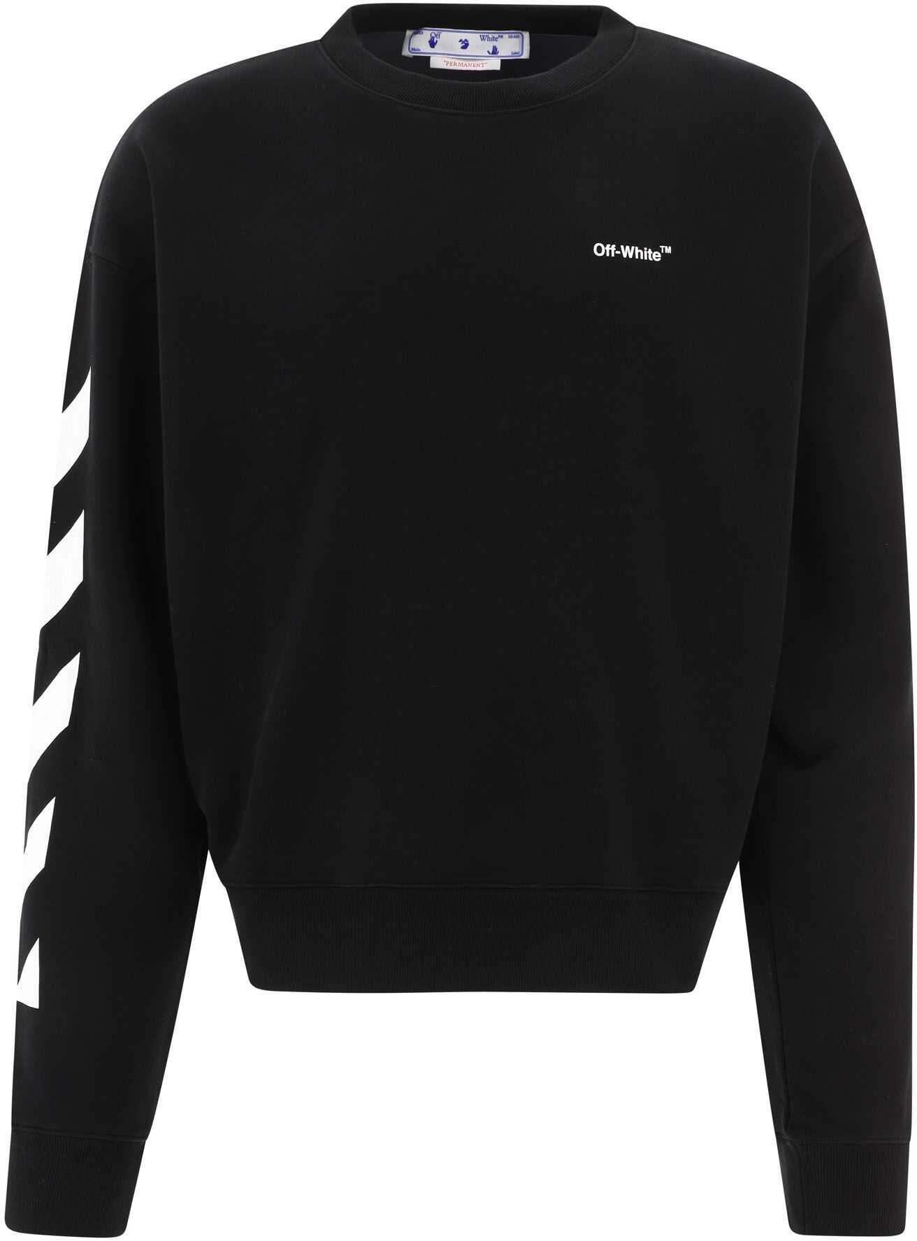 Off-White Cotton Sweatshirt BLACK