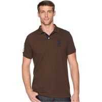 Tricouri Polo Slim Fit Solid Polo w/ Contrast Striped Underside of Collar Barbati