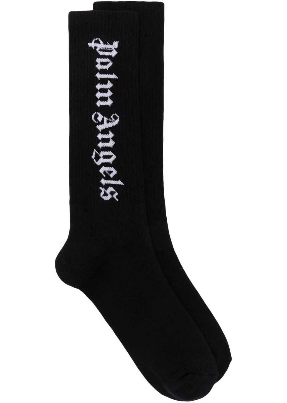 Palm Angels Cotton Socks BLACK