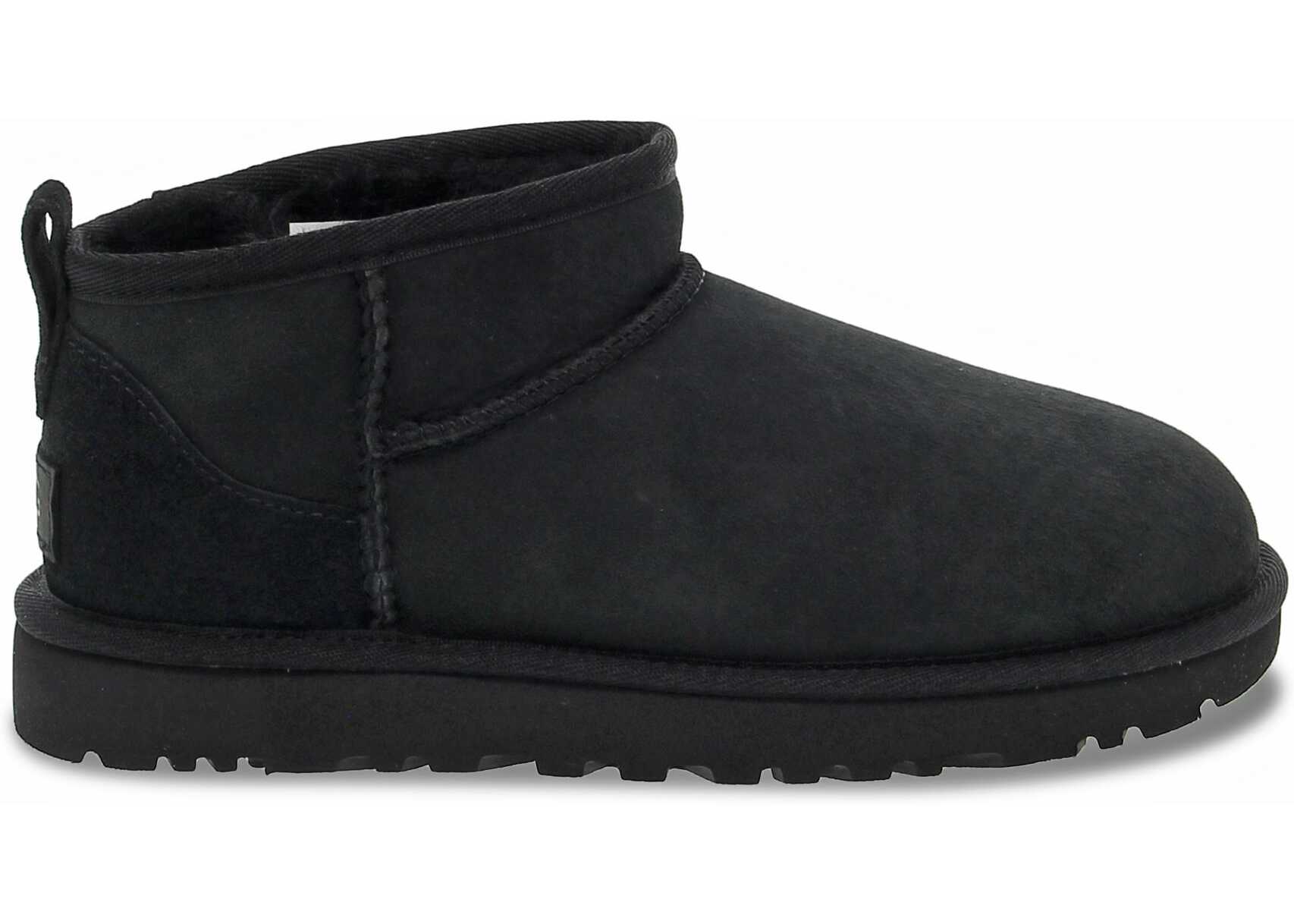 UGG Other Materials Ankle Boots BLACK b-mall.ro