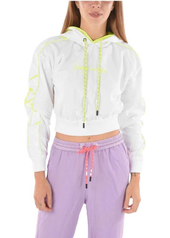 Poze Iceberg Fluo And Sequined Details Hoodie White b-mall.ro 