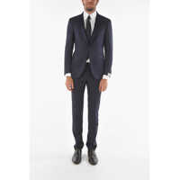 Costume Lined Cerimony Academy Virgin Wool Suit With Shawl Lapel Barbati