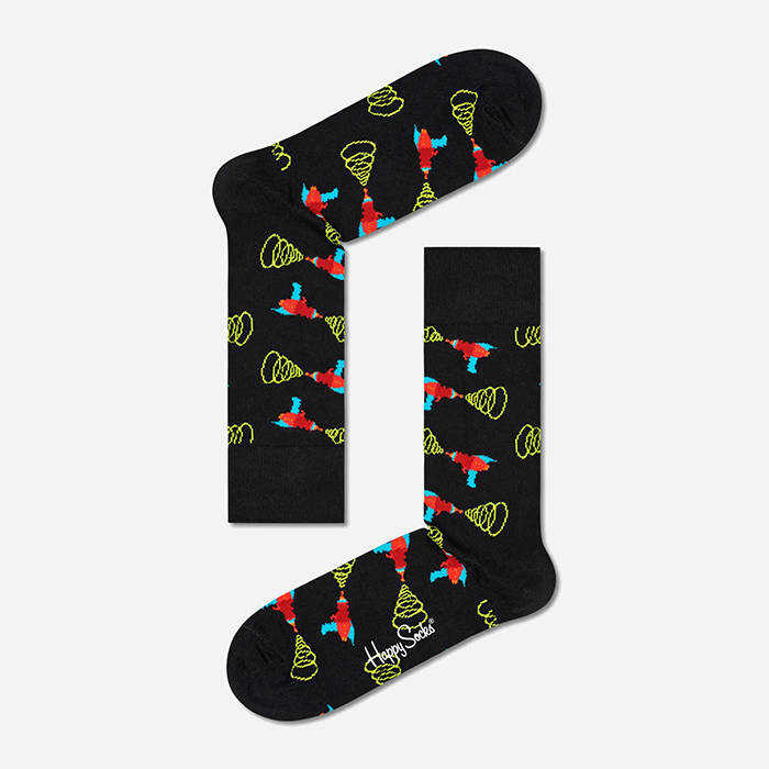 Happy Socks Lazer Quest LAZ01-9300 black