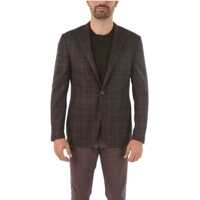 Sacouri Virgin Wool Blend Gate Blazer With Notch Lapel Barbati