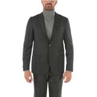 Sacouri Cc Collection Virgin Wool Right Blazer With Iconic Beetle Br Barbati
