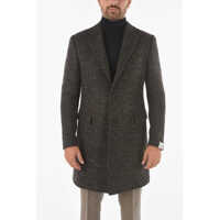 Paltoane Bouclé Wool Blend Lined Coat Barbati