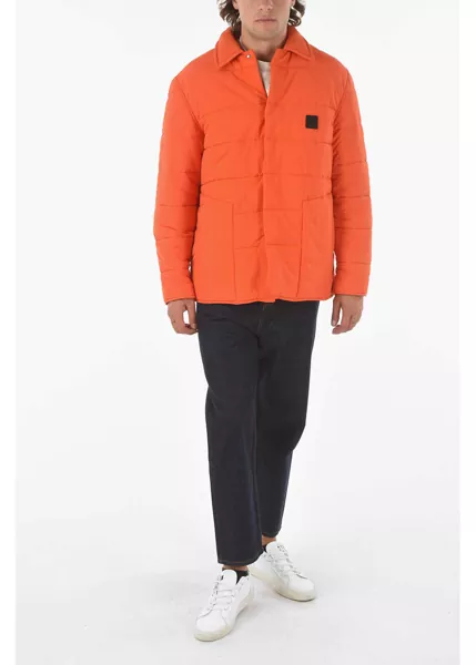 Jachete A-COLD-WALL Hidden Closure Puffer Jacket Orange Barbati (BM 9240593) 4