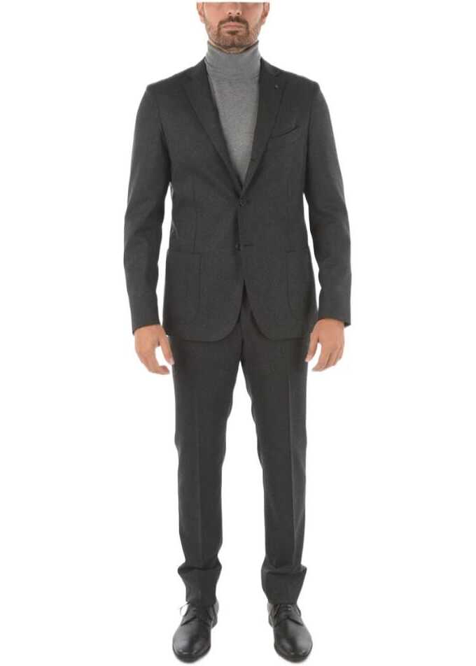 CORNELIANI Cc Collection Smart Suit Virgin Wool Blend Reward Suit With Gray b-mall.ro
