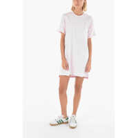 Rochii scurte Crew Neck Cotton Tee Dress Femei