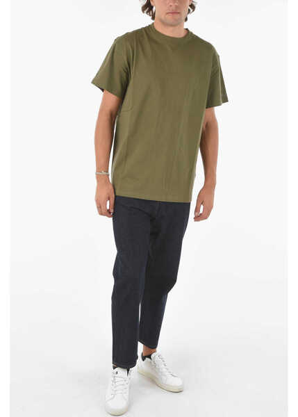 Tricouri Converse Kim Jones Cotton Crew-Neck T-Shirt Green Barbati (BM 9242825) 4