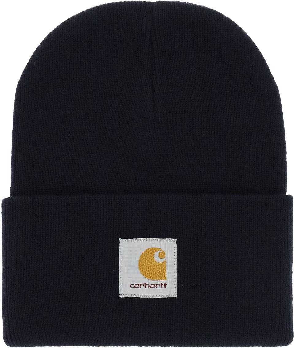 CARHARTT WIP Beanie Hat With Logo Patch DARK NAVY