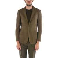 Sacouri Cc Collection Wool And Silk Right Blazer Barbati