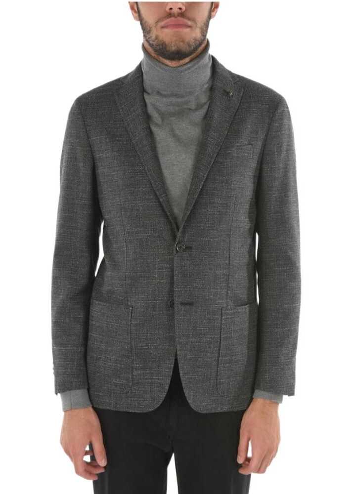 CORNELIANI Cc Collection 2 Button Blazer Right With Patch Pocket Black