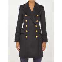 Paltoane Double-Breasted Wool Coat Femei