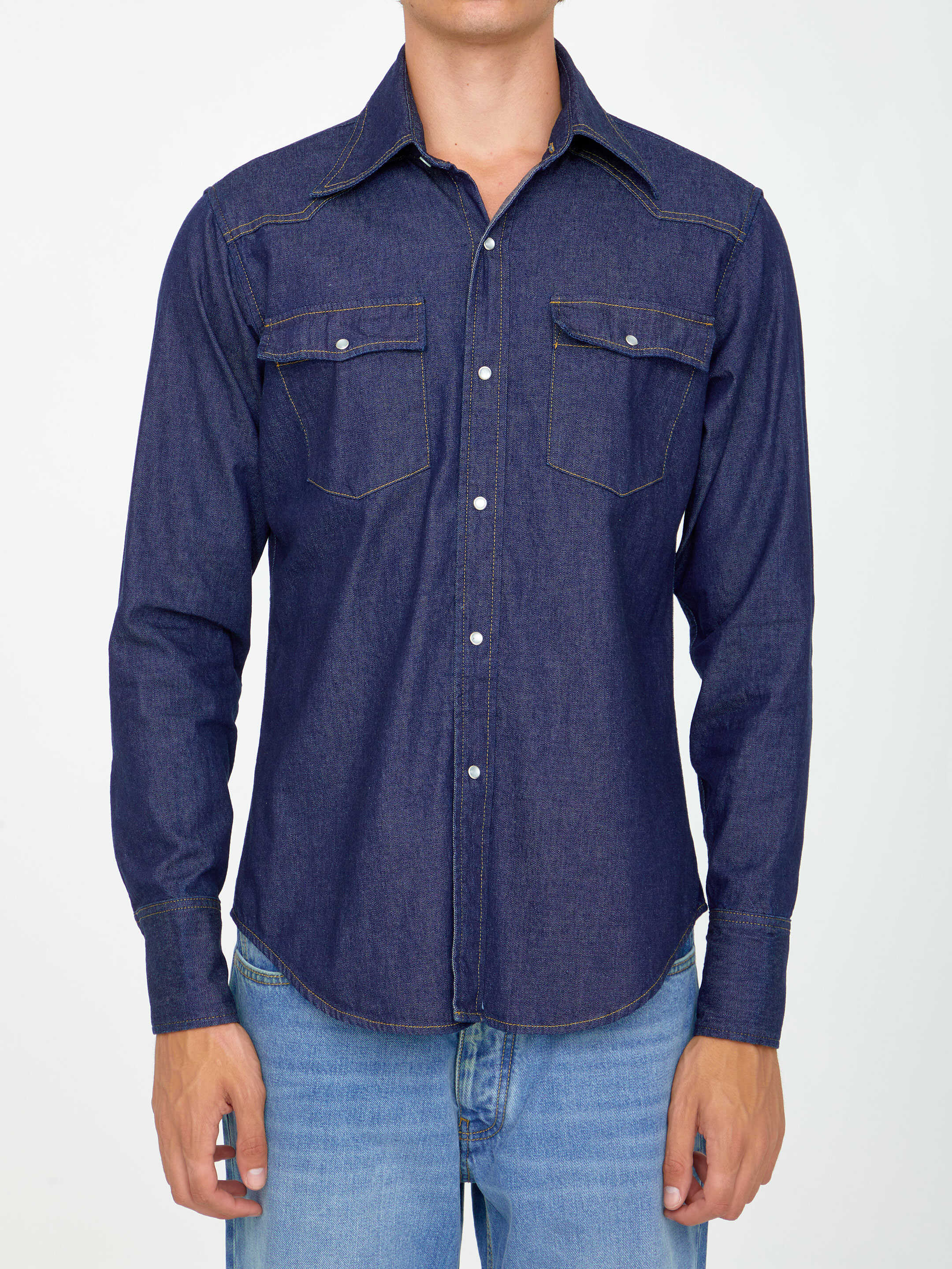 Maison Margiela Denim Shirt Blue