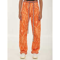 Pantaloni Padded Paisley Trousers Femei
