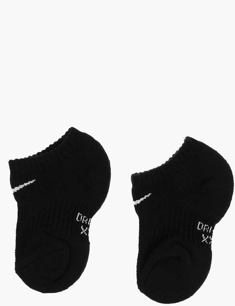 Sosete Nike Logo Embroidered Dri-Fit 3 Socks Set Black Fete (BM 9247532) 2