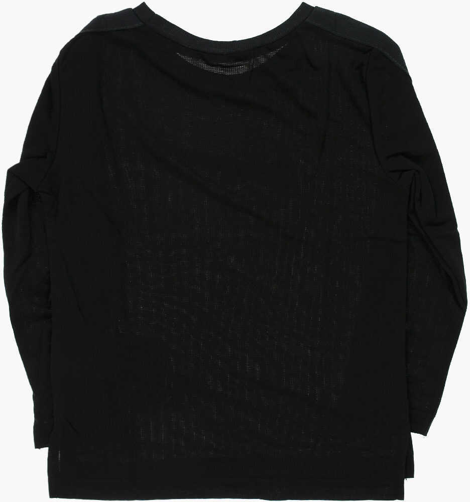 Tricouri Nike Long Sleeve Dri-Fit T-Shirt Black Baieti (BM 9247535) 3