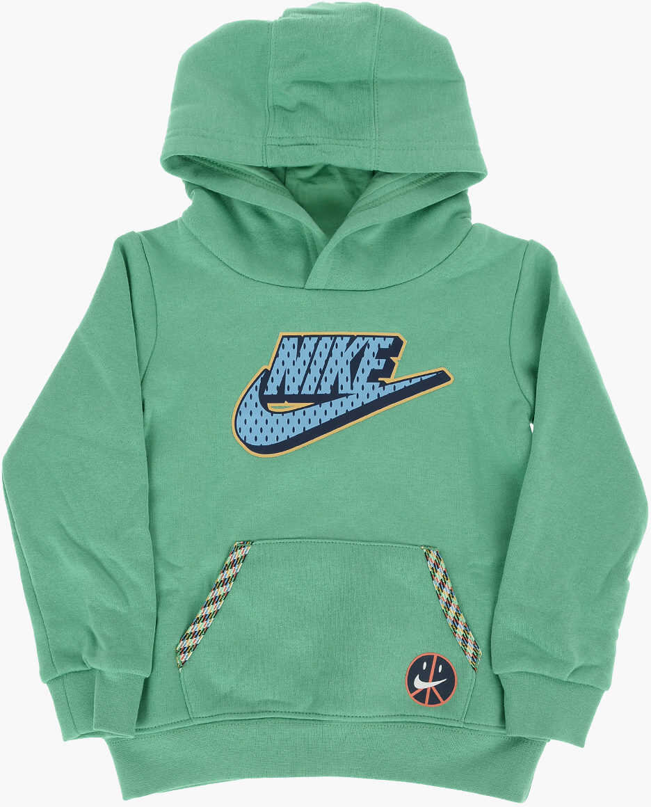 Nike Maxi Patch Pocket Solid Color Hoodie Green