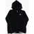 Nike Solid Color Hooded Sweatshirt With Zip Closure Black
