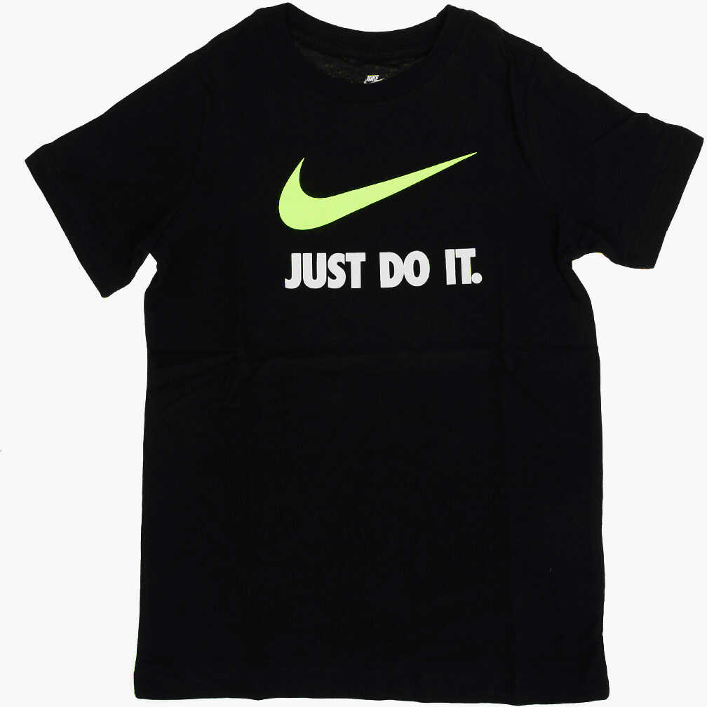 Nike Front Printed Crew-Neck T-Shirt Black