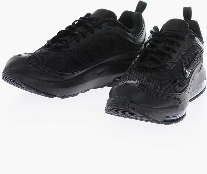 Nike Solid Color Air Max Ap Sneakers With Air Bubble Sole Black