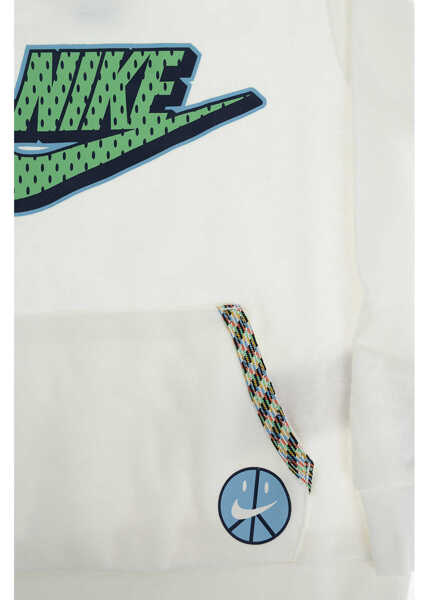 Bluze de trening Nike Patch Pocket Crew-Neck Sweatshirt With Logo-Print White Baieti (BM 9248093) 2