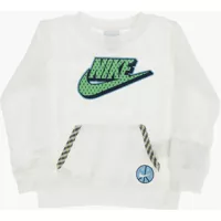 Bluze de trening Patch Pocket Crew-Neck Sweatshirt With Logo-Print Baieti