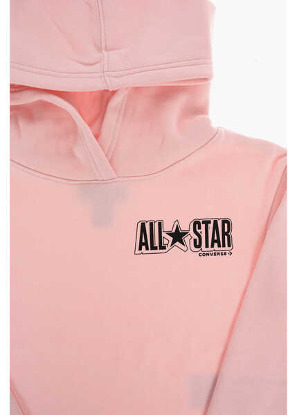 Bluze de trening Converse All Star Logo Printed Solid Color Hoodie Pink Baieti (BM 9248096) 2