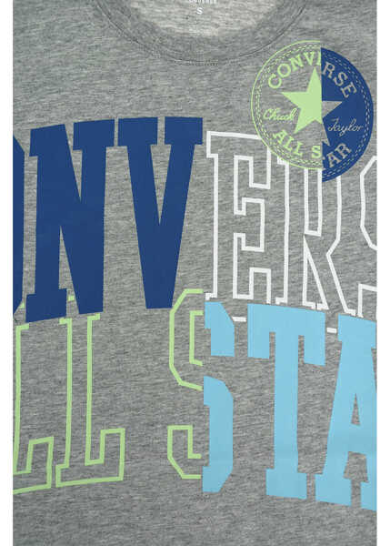 Tricouri Converse All Star Chuck Taylor All Over Printed T-Shirt Gray Baieti (BM 9248099) 2