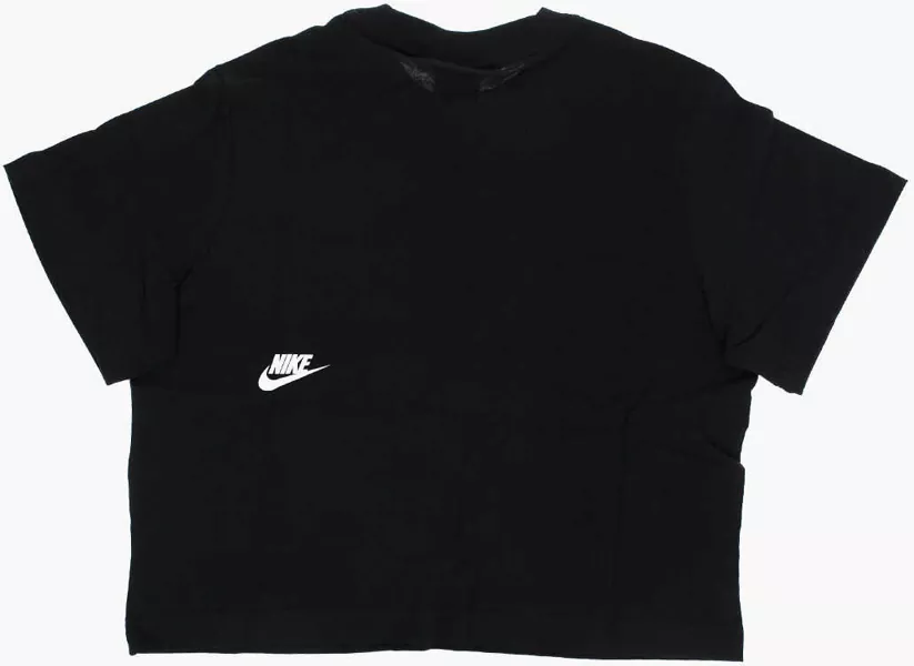 Tricouri Nike Contrasting Logo Crop T-Shirt Black Baieti (BM 9248102) 3