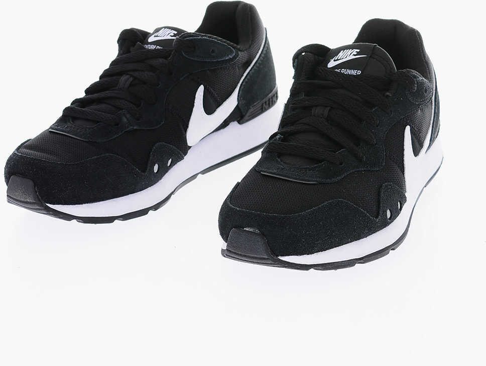 Nike Fabric And Leather Venture Runner Sneakers Black