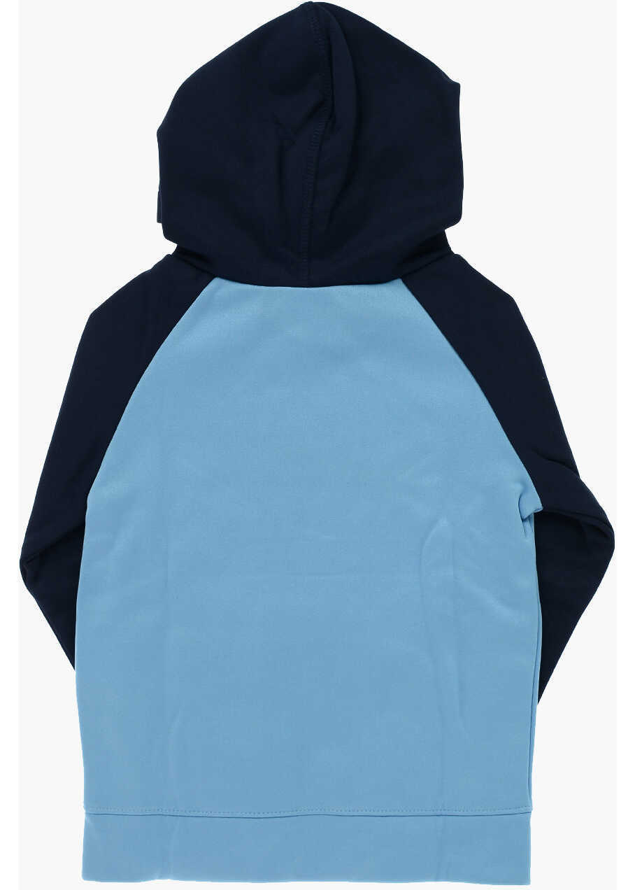 Hanorace Nike Printed Therma Fit Sweatshirt Light Blue Baieti (BM 9248252) 3