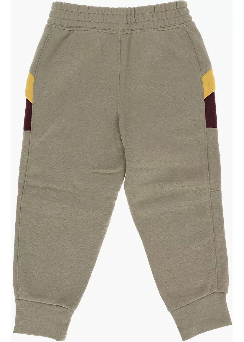 Pantaloni de trening Nike Drawstring Waist Brushed Cotton Joggers Beige Baieti (BM 9248276) 3