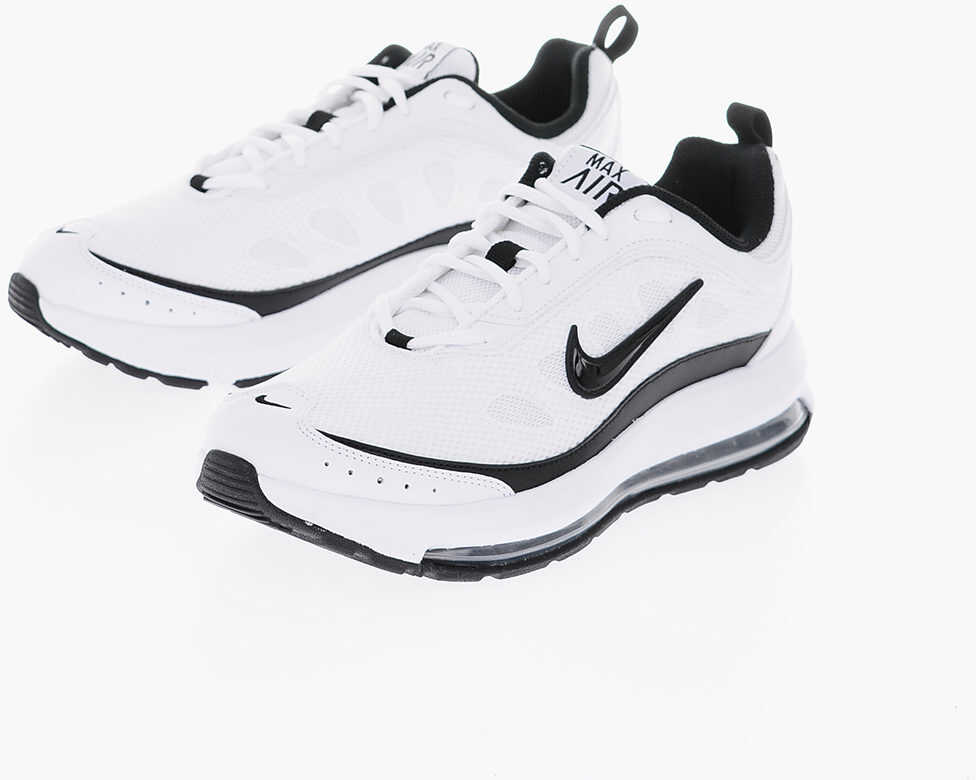 Nike Two-Tone Faux Leather And Fabric Air Max Ap Sneakers Black & White