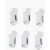 Converse Stretch Set 6 Pairs Of Socks White
