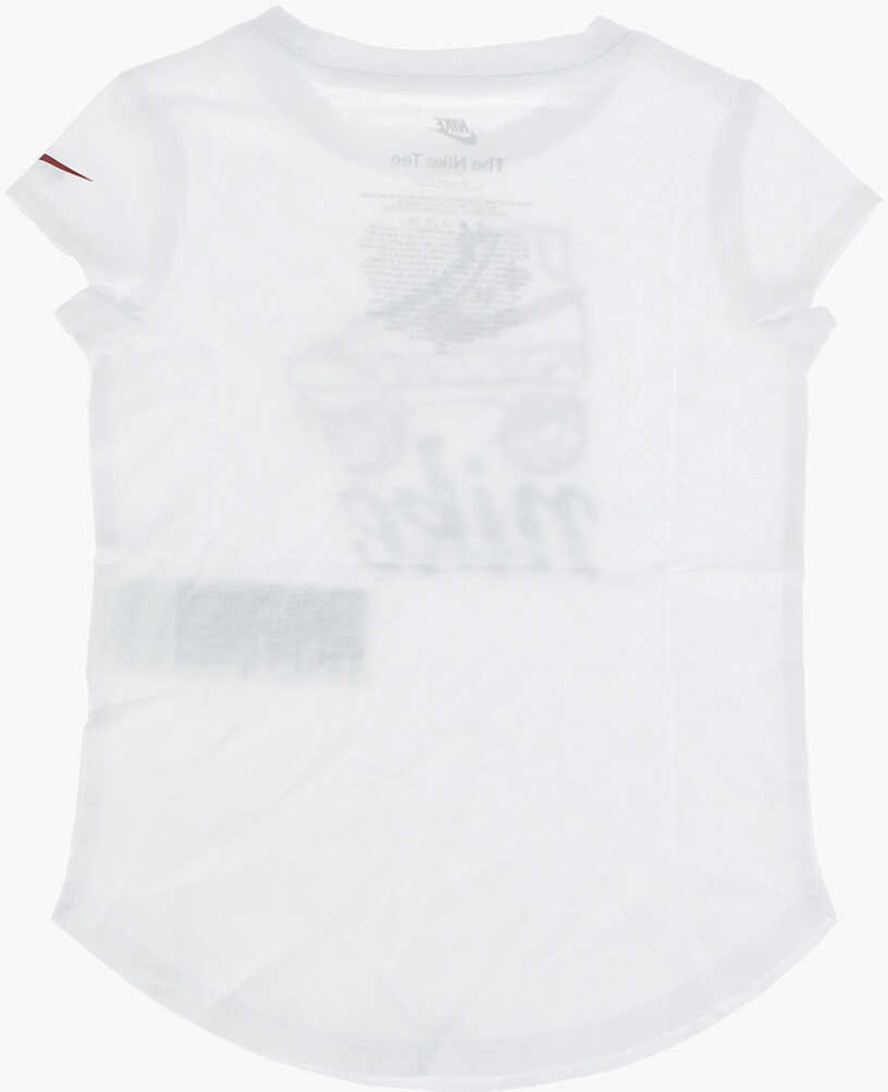 Tricouri Nike Crew-Neck T-Shirt With Print On The Front White Baieti (BM 9248657) 3