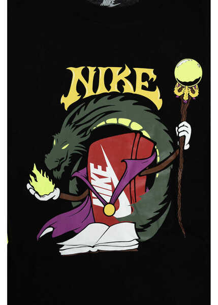 Tricouri Nike Long Sleeve Printed T-Shirt Black Baieti (BM 9248660) 2