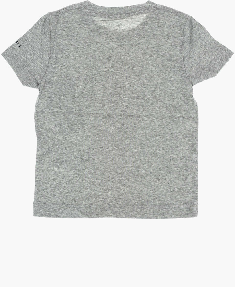 Tricouri Converse All Star Chuck Taylor Front Printed Crew-Neck T-Shirt Gray Baieti (BM 9248666) 3