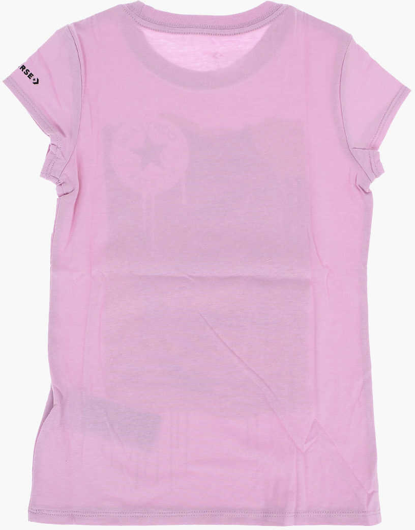 Tricouri Converse All Star Chuck Taylor Maxi Glitter Printed T-Shirt Pink Baieti (BM 9248690) 3