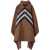 Burberry Chevron Check Poncho BROWN