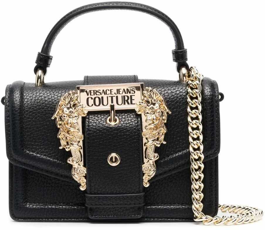 Versace Jeans Leather Handbag BLACK