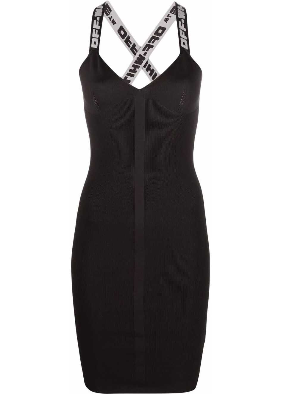 Off-White Polyester Dress BLACK