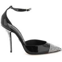 Pantofi cu toc Patent Leather Pumps With Rhinestones Femei