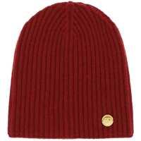 Caciuli Cashmere Beanie Hat With Logo Medal Barbati