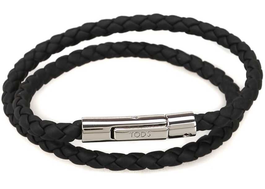 TOD'S Leather Bracelet BLACK image0