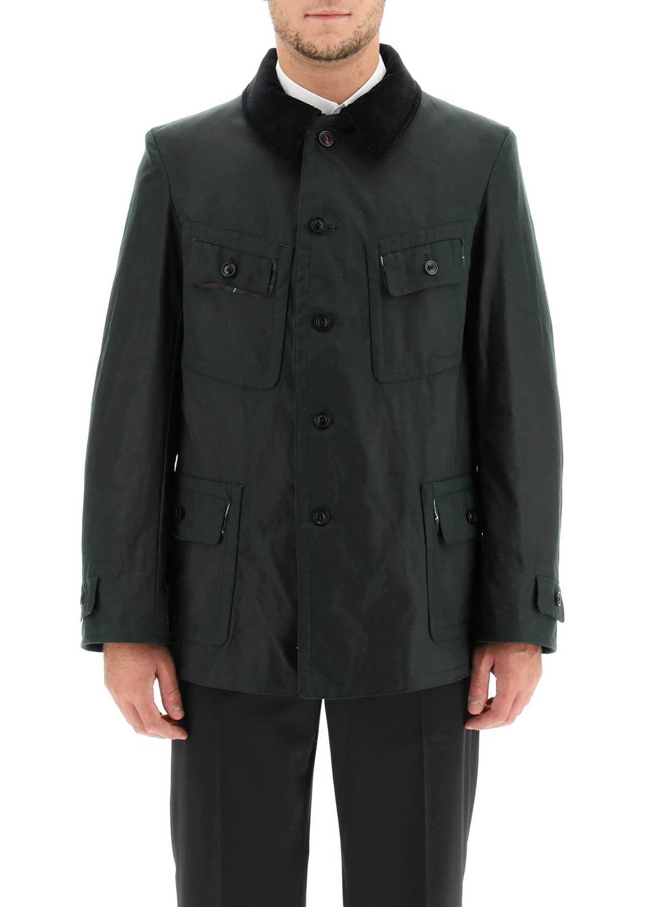 Maison Margiela Waxed Utility Jacket PETROL